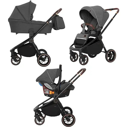 Універсальна коляска-книжка Carrello Epica CRL-8511/1 3в1 Iron Grey