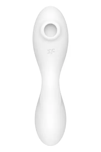 Вакуумний стимулятор клітора з вібрацією Satisfyer Curvy Trinity 5+ білий - фото 5