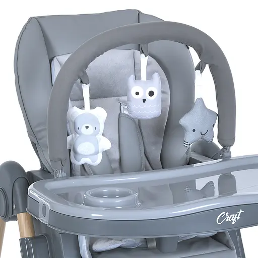 Стульчик для кормления ME 1115-W CRAFT Gray - фото 4