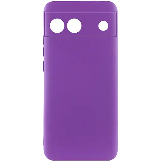 Чохол Silicone Cover Lakshmi Full Camera (A) для Google Pixel 6a Фіолетовий / Purple