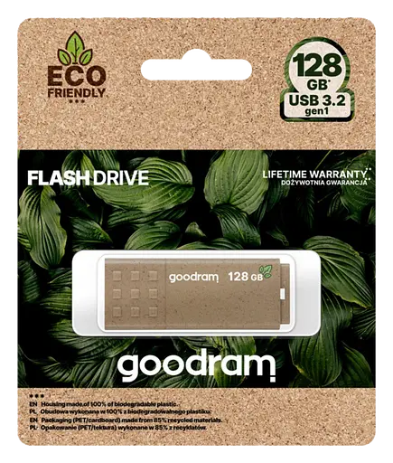 Флеш-накопитель Goodram UME3 128 ГБ USB 3.0 Eco Friendly (UME3-1280EFR11) - фото 2