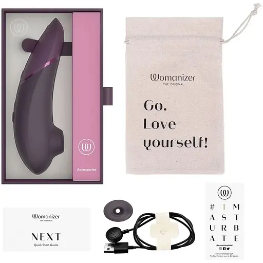 Вакуумний стимулятор Womanizer Next (Dark Purple) - фото 3
