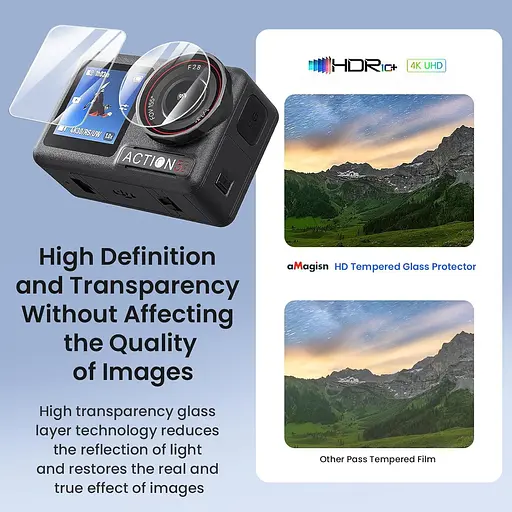 Защитное стекло aMagisn AA17-A для DJI Osmo Action 5 Pro [143713] - фото 6