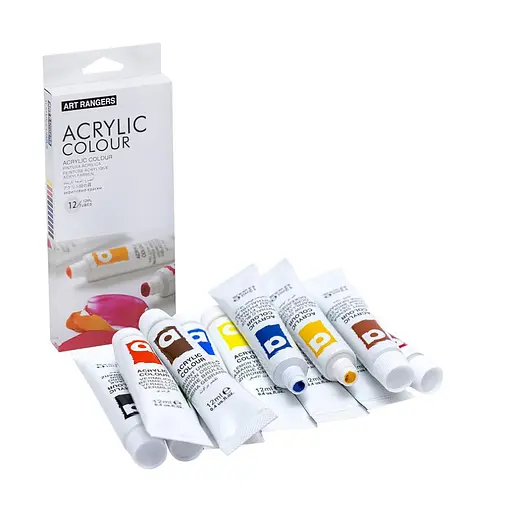 Акрилові фарби "Acrylie" Art Rangers EA1212-3 12 кольорів - фото 1