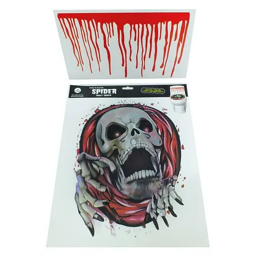 Наклейка Череп на унитаз - фото 1