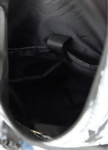 Жіночий рюкзак ролл Sambag RollTop Milton чорний з принтом Palm 41 х 30 х 16 см (24251720) - фото 8