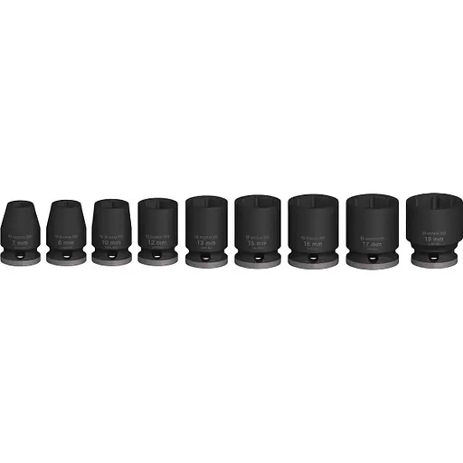 Набір ударних торцевих головок Standart 3/8 30 мм 9 шт Bosch hoz0012699 - фото 3