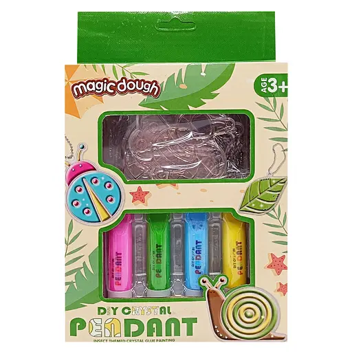 Набор для творчества "Magic dough" 5040-43-50(Green) формы для брелков, стразы, краски