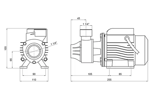 Насос поверхневий вихровий Thermo Alliance QBm60 - фото 2