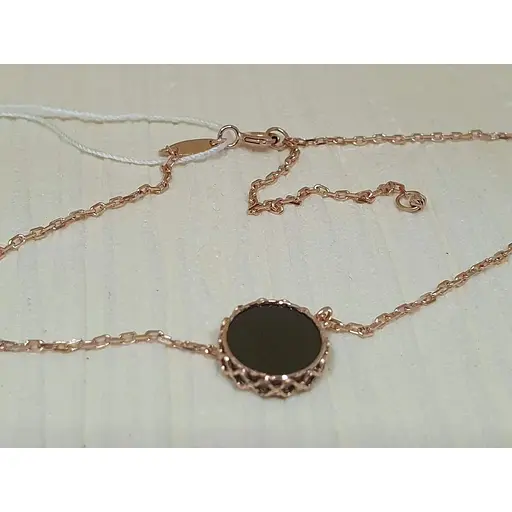 Золотое колье Favoritum с агатом. 811431_3Ч 40 - фото 3