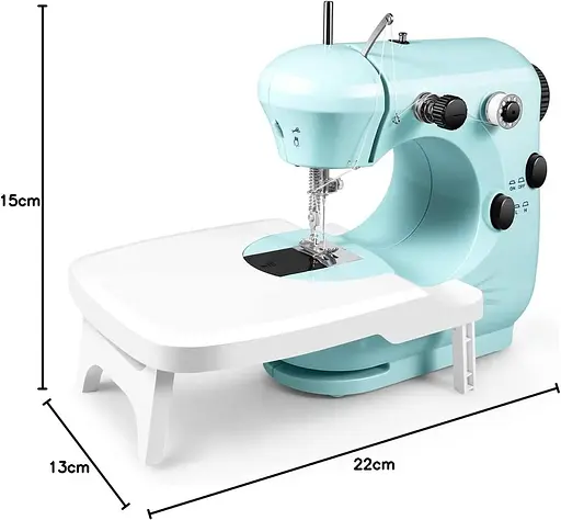 Портативная швейная машина YurDoca с удлинителем и подсветкой, модернизированная, двухнитные переключатели двойной скорости - фото 6