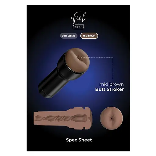 Мастурбатор попа Kiiroo Feel Stroker Butt Mid Brown для секс-машини Keon - фото 8