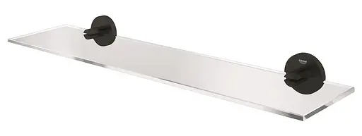Поличка скляна Grohe QuickFix Start 530 мм 412022430, Чорний матовий - фото 3