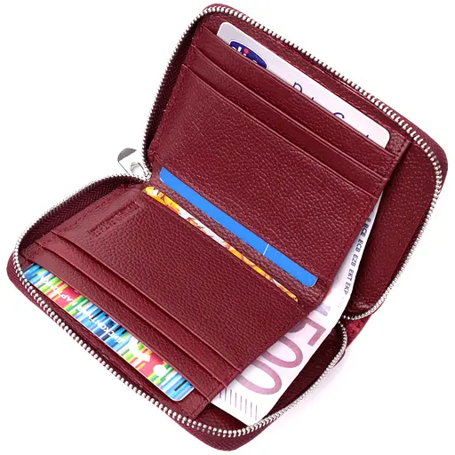 Кожаный женский кошелек ST Leather 11.8х9.5х2 см acs0028400 - фото 3