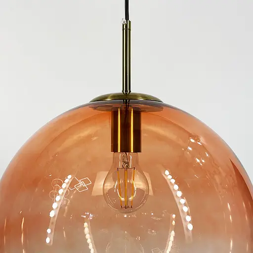 Підвіс зі скляним плафоном з градієнтом рожевого Ø 30 см | Арт. AA 321-300 PK | Line F - фото 3