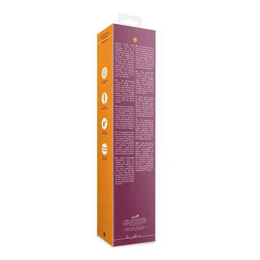 Вібратор Loveline Double-Sided Thrusting 33 см бордовий - фото 9