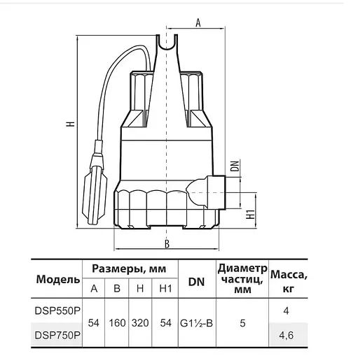 Дренажний насос NPO DSP 550P - фото 3