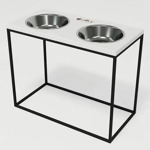 Hollky Base XL40 — миски на підставці для великих собак (2 × 1,8 л, висота 40 см) - фото 2