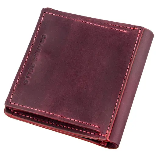 Кожаный женский кошелек Grande Pelle 9.5х10х2 см acs0015079 - фото 2