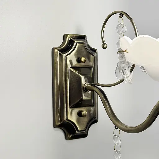 Классический бра-подсвечник Line F в сатиновом корпусе Арт. 6028/1 - фото 3