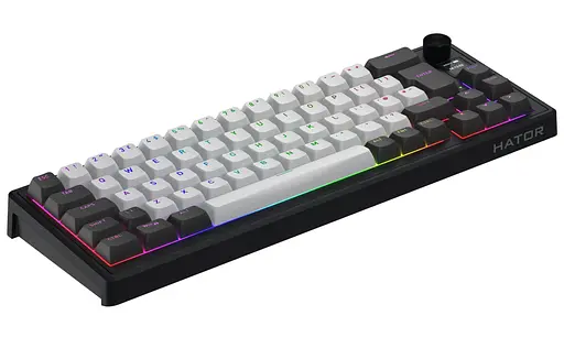 Клавіатура HATOR Skyfall 65 PRO Wireless Silent Switches UK-ISO Grey Black (HTK4160EU) - фото 4