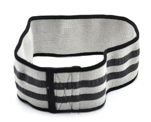 Тканинна гумка PowerPlay 4111 Hip Band S Heavy для фітнесу та спорту Сіра (d_64cm) (PP_4111_Grey_S) - фото 3