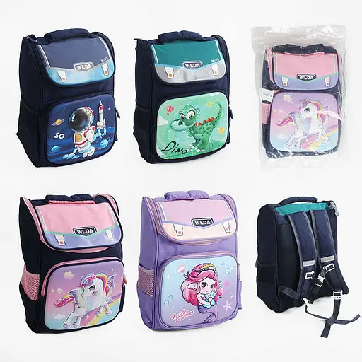 Рюкзак, пластикова вставка, регульовані лямки, світловідбивні елементи, 2 відділення, C65140 (В асортименті) - фото 5