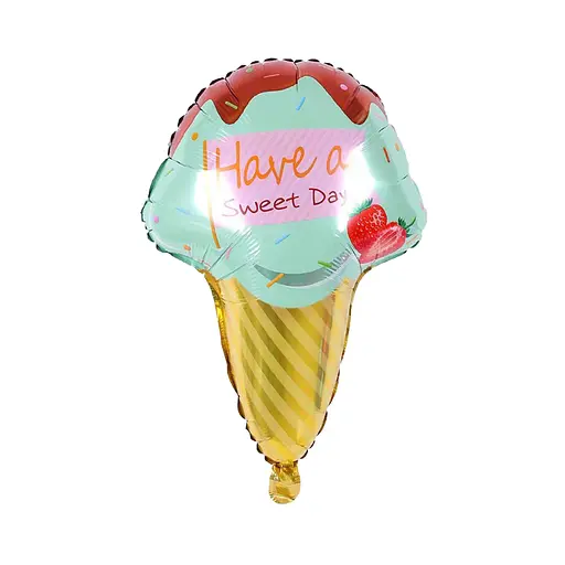 Шар воздушный фольгированный (50 см) Ice Cream синий