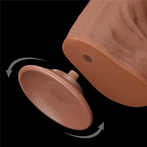 Фалоімітатор LoveToy Sliding-Skin Dual Layer Dong King Sized 36 см тілесний - фото 8
