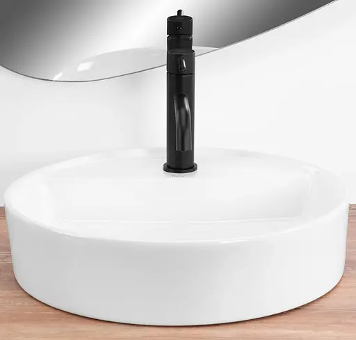 Умивальник Rea Ronda white накладний REA-U6622, Білий - фото 5