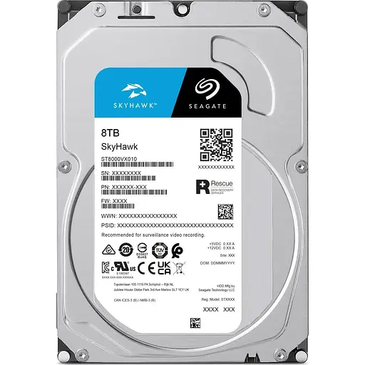Жесткий диск 3.5" Seagate SkyHawk 8 TB SATA 256 MB (ST8000VX010) [140990] - фото 4