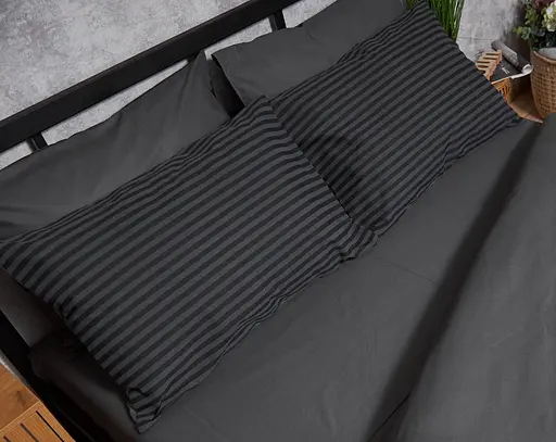 Набір наволочок Moon&Star Бязь Gold Люкс Gray Stripe&Black 50х70 см 2 шт - фото 2