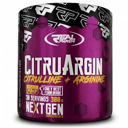 Цитрулин и аргинин Real Pharm CitruArgin 300 г Ежевика - фото 1