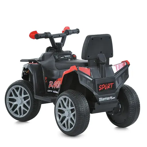 Електромобіль дитячий Bambi Квадроцикл Racer M 6125EBLR-3 до 3 км/год 6V 800mA екошкіра червоний - фото 3