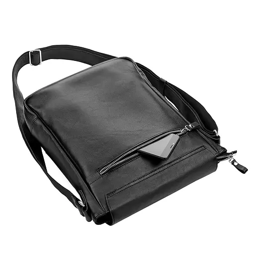 Чоловіча шкіряна сумка SHVIGEL 25х32х7 см sum0013929 - фото 5
