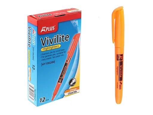 Набор текст-маркеров Beifa, 100200-OR, оранжевый, 12 шт. в упаковке