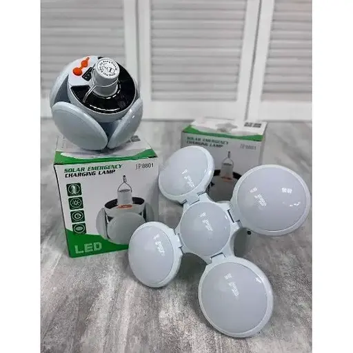 Світильник підвісний - лампа на акумуляторі та сонячній панелі JP8801 - фото 4