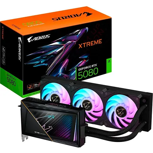 Видеокарта Aorus GeForce RTX 5080 XTREME WATERFORCE 16 GB (GV-N5080AorusX W-16GD) EU [127135]