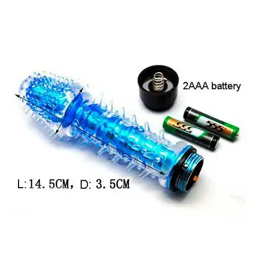 Гелевый мягкий вагинальный вибратор на батарейках для женщин 17 см красный - фото 4