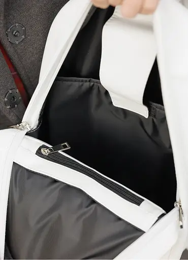 Женский рюкзак Sambag Brix Classic белый 35 х 25 х 12 см (14511008) - фото 6