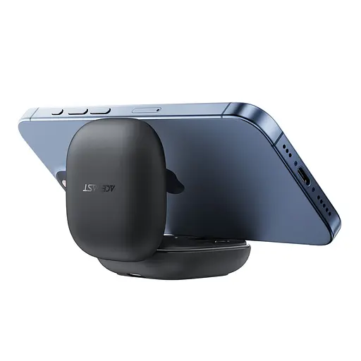 Бездротові навушники ACEFAST W4 true wireless earbuds with phone stand Black - фото 4