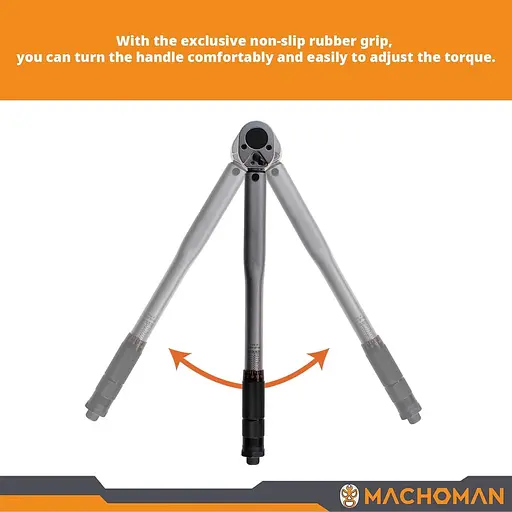 MACHOMAN динамометричний ключ з 1/2 адаптером та 3/8-дюймовим подовжувачем, ергономічні інструменти DIY, механічні інструменти - фото 3
