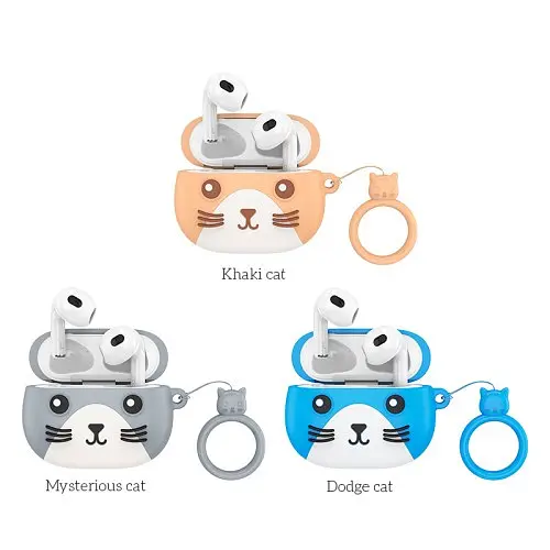 Навушники бездротові Hoco EW46 True wireless stereo headset TWS Mysterious Cat - фото 6