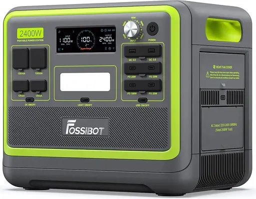 Зарядная станция Fossibot F2400 Green - фото 2