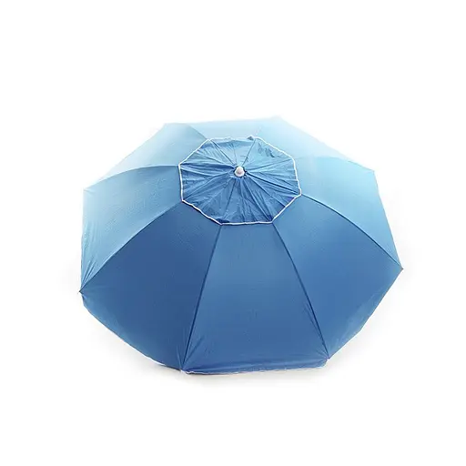 Пляжный зонтик с наклоном Premium Pro 2,2 м (28/32) с винтом и клапаном Голубой 30412 - фото 3