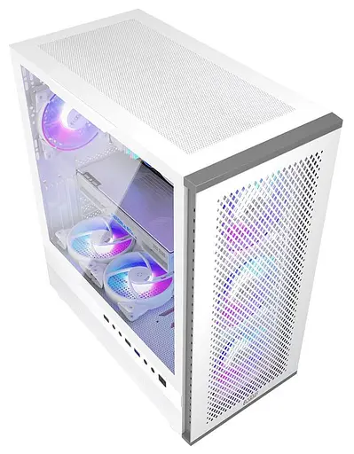 Корпус PcCooler PcCOOLER CPS MASTER ME200W MESH белый (MASTER ME200W MESH) без блока питания - фото 2