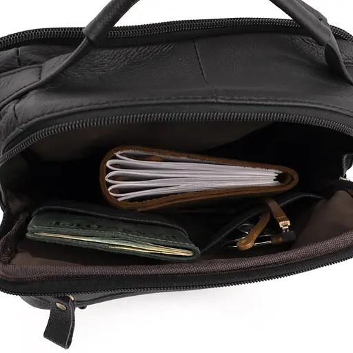 Чоловіча шкіряна сумка Vintage 22х24,5х9 см sum0012303 - фото 8