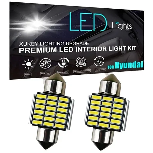 Світлодіодний білий купол 31 мм 30 мм Festoon 18SMD 12V LIGHT 4WD 6000k 220 В 12 В 3 А 2 шт.
