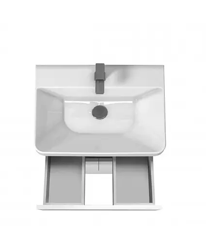 Тумба Мойдодир City White 60 з умивальником Vivace 60 Білий підлогова Білий - фото 3