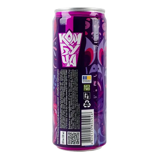 Напій Royal Fruit Комбуча з Чорницею безалкогольний ферментований 330 мл - фото 4